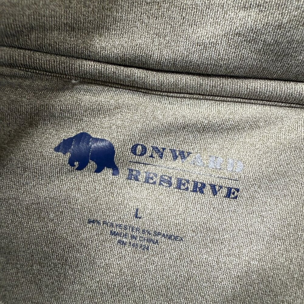 Onward Reserve 1/4 Zip Pullover Men L Gray Performance Stretch Lightweight - Picture 6 of 15